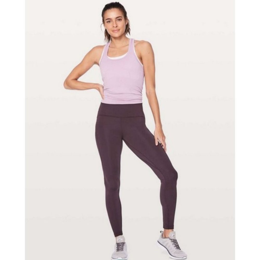 Lululemon Fast As Fleece Tight 28" Black Cherry Size 4 High Rise